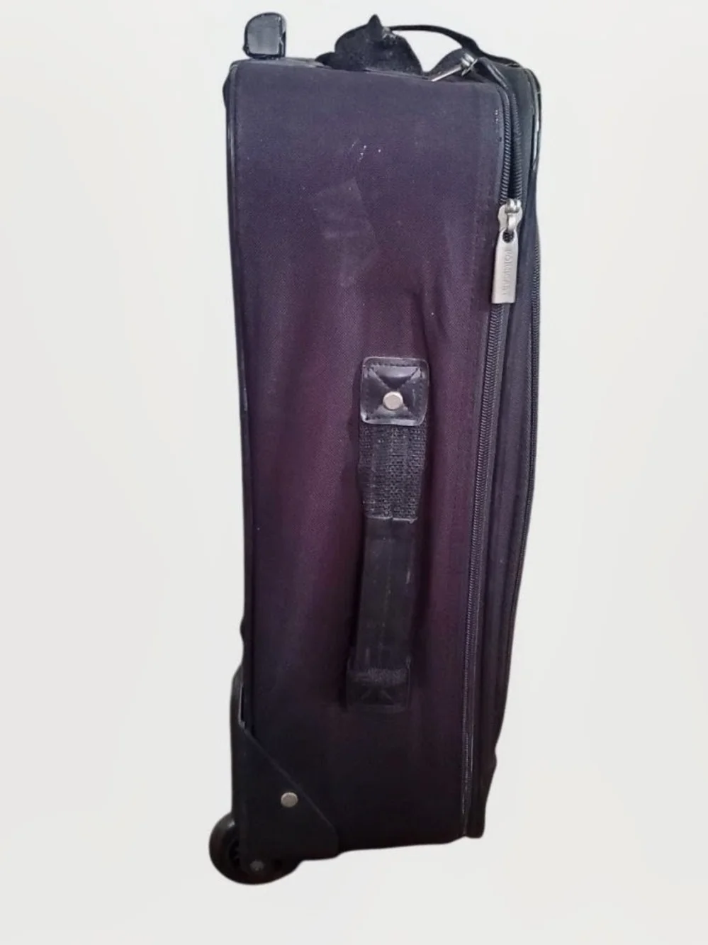 Black Forcest Rolling Carry-On Bag - Front Pocket Travel Luggage